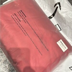 NWOT Golal red satin king size sheet set